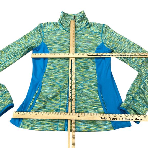 Koppen Jacket Womens M Neon Green Colorblock Performance Stretch Athleisure - Picture 12 of 16